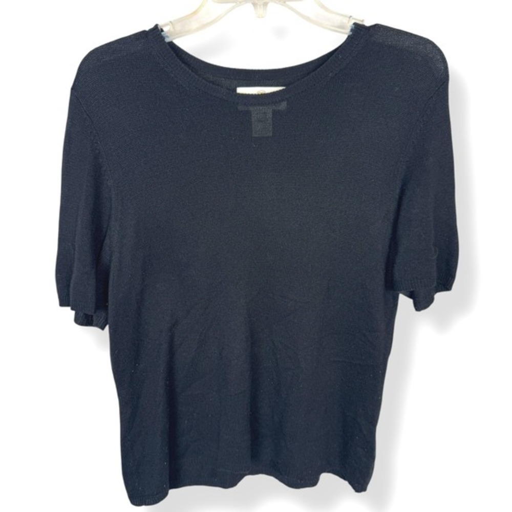 Vintage Worthington Y2K Silk Cashmere Sweater Womens Petite Size Large Top Luxe